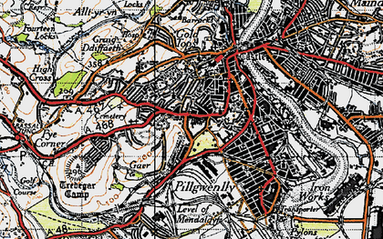 Old map of Stow Park in 1946