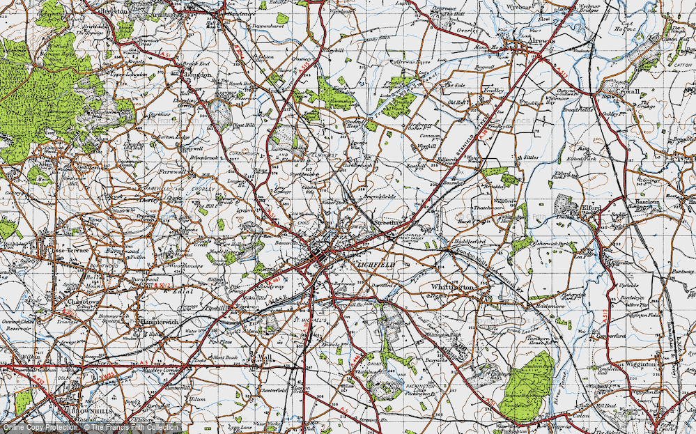 Old Map of Stowe, 1946 in 1946