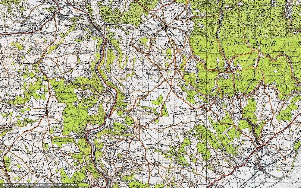 Old Map of Stowe, 1946 in 1946