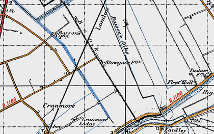 Old map of Stowgate in 1946