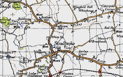 Old map of Stradbroke in 1946