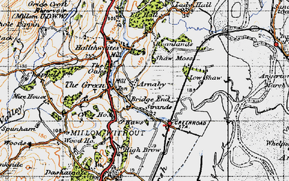 Old map of Strands in 1947