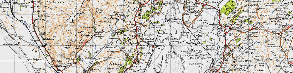 Old map of Strands in 1947