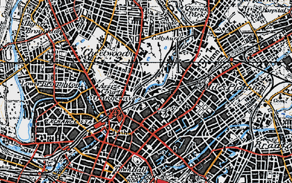 Old map of Strangeways in 1947