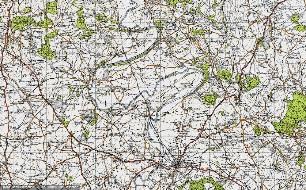 Old Map of Strangford, 1947 in 1947