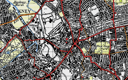 Old map of Stratford in 1946