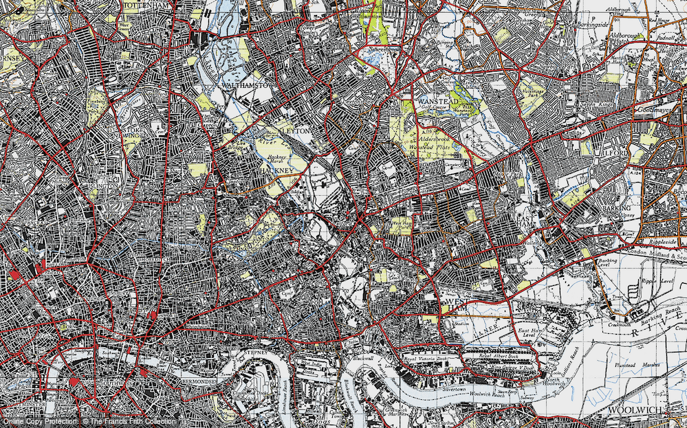 Old Map of Stratford New Town, 1946 in 1946
