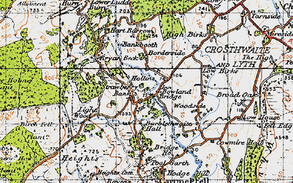 Old map of Addyfield in 1947