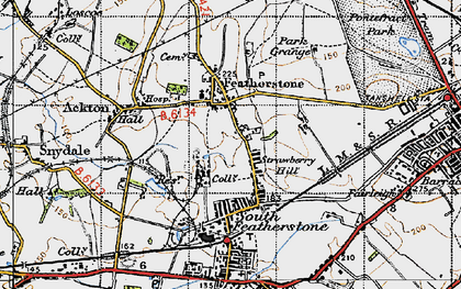 Old map of Strawberry Hill in 1947