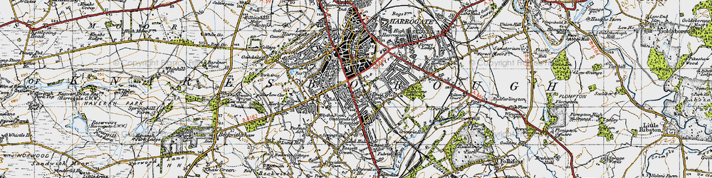 Old map of Stray, The in 1947