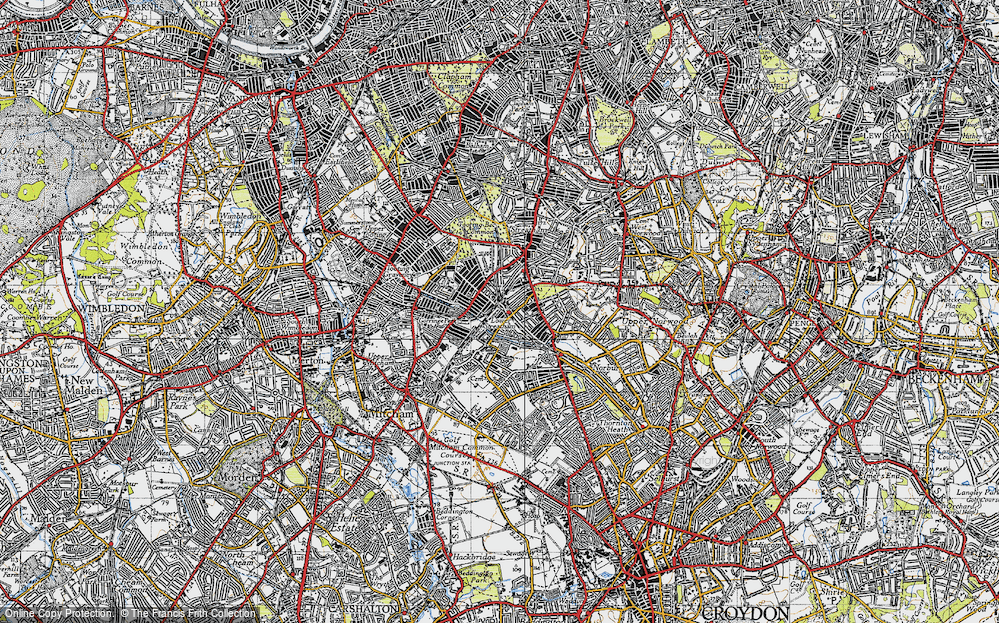 Old Map of Streatham Vale, 1945 in 1945