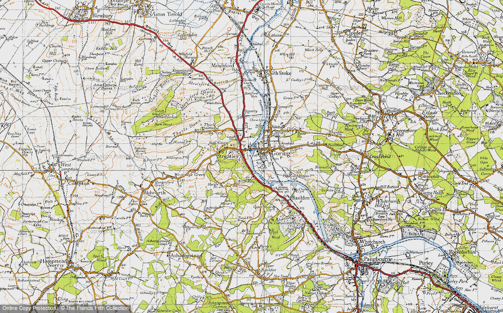Old Map of Streatley, 1947 in 1947