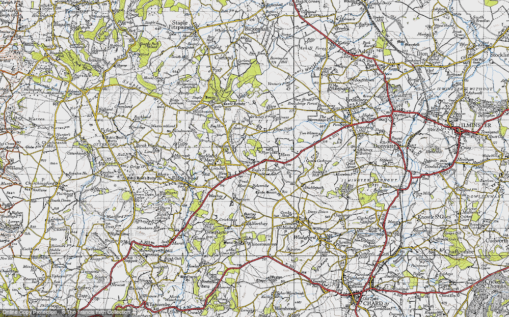 Old Map of Street Ash, 1946 in 1946