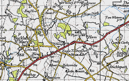 Old map of Street Ash in 1946