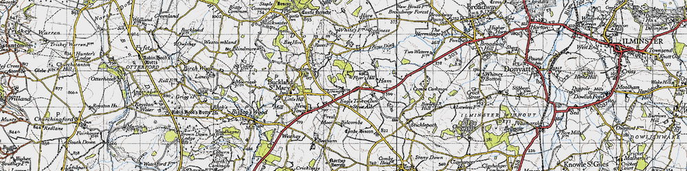 Old map of Street Ash in 1946
