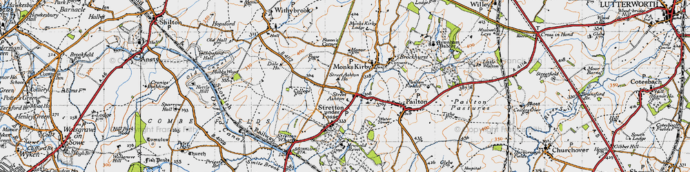 Old map of Street Ashton in 1946