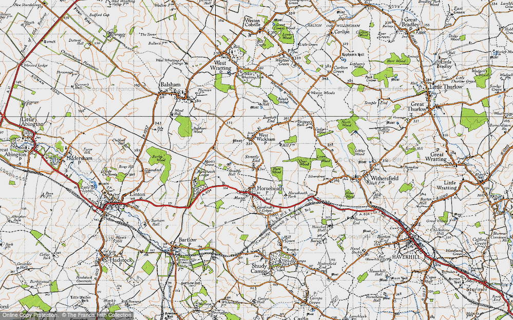 Old Map of Streetly End, 1946 in 1946