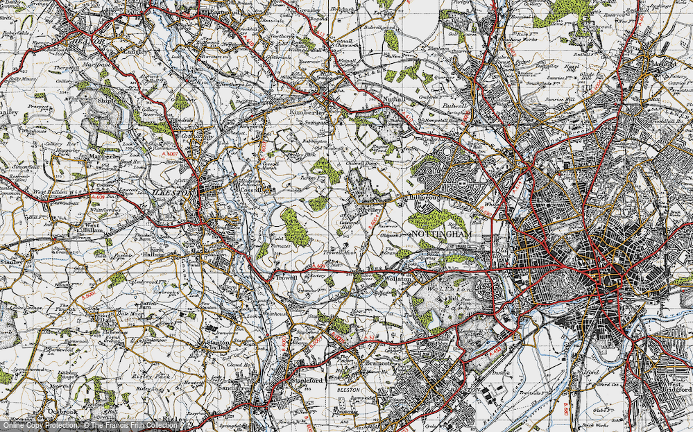Old Map of Strelley, 1946 in 1946