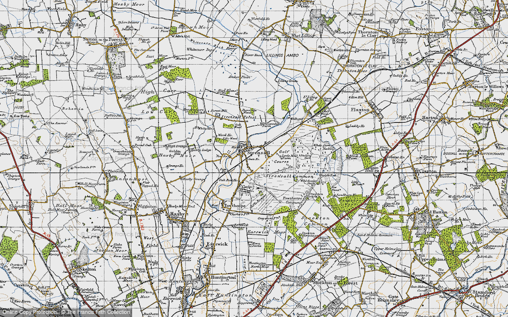 Old Map of Strensall, 1947 in 1947