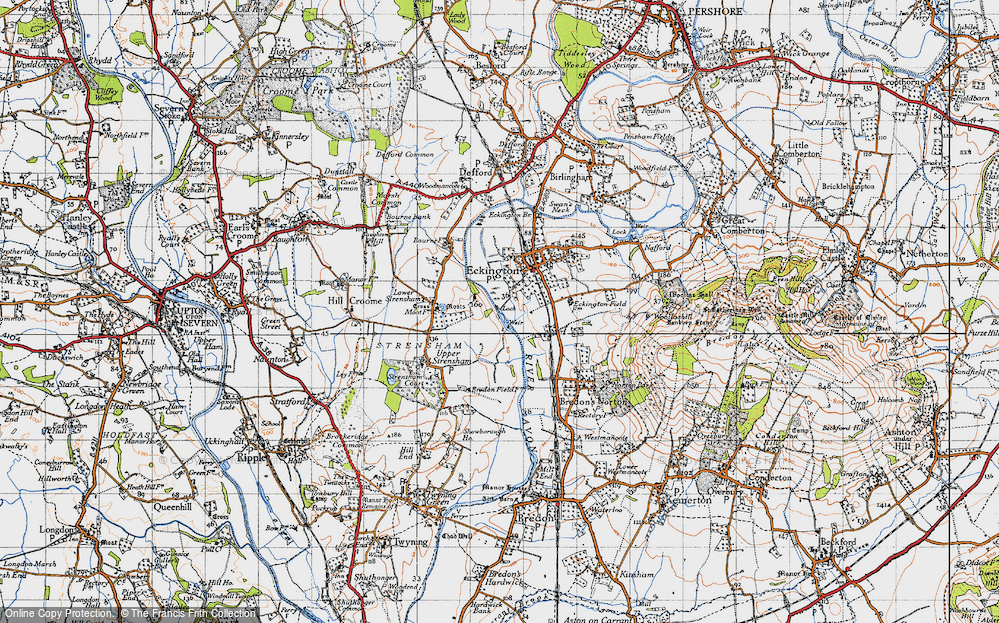 Old Map of Strensham, 1946 in 1946