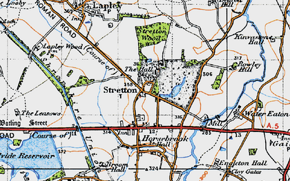 Old map of Stretton in 1946