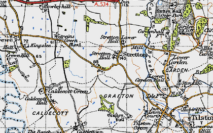 Old map of Stretton in 1947