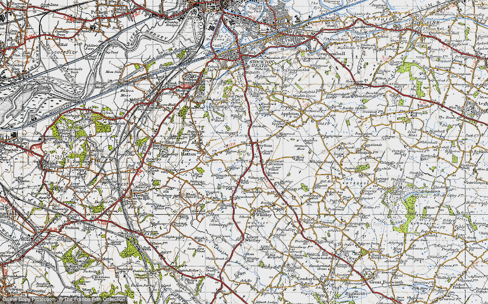 Old Map of Stretton, 1947 in 1947