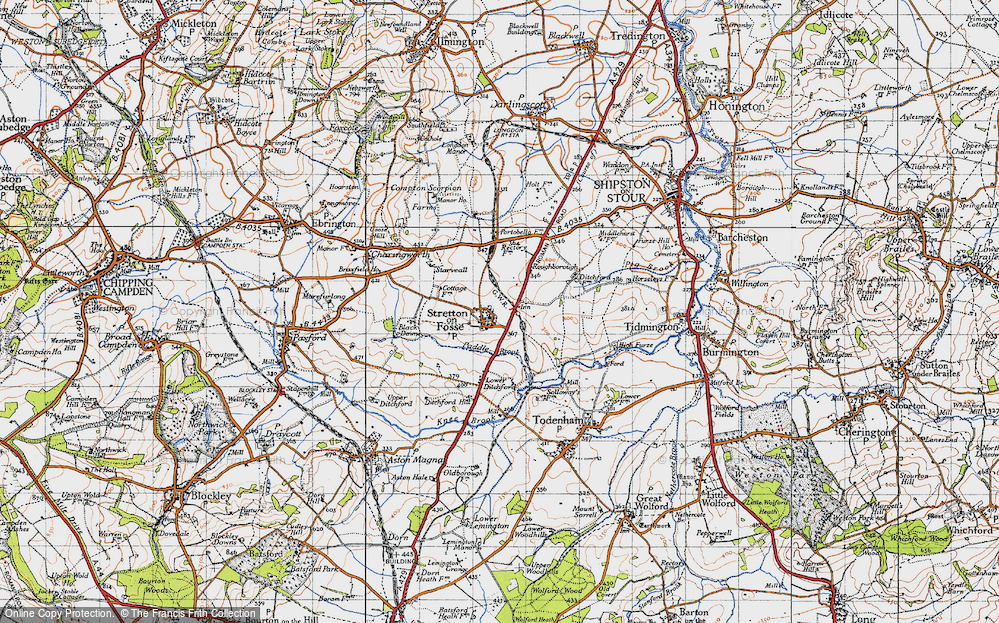 Old Map of Stretton-on-Fosse, 1946 in 1946