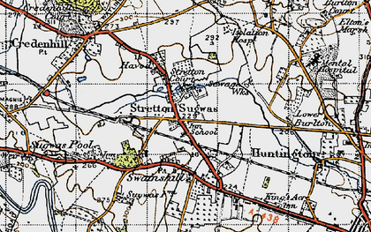 Old map of Stretton Sugwas in 1947
