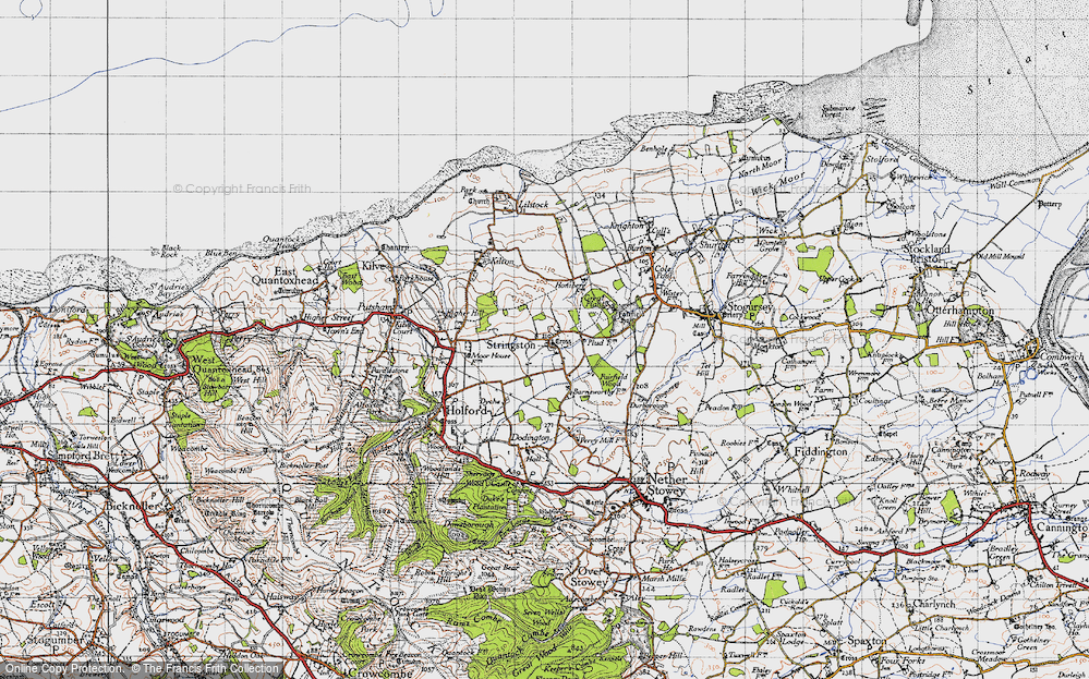 Old Map of Stringston, 1946 in 1946