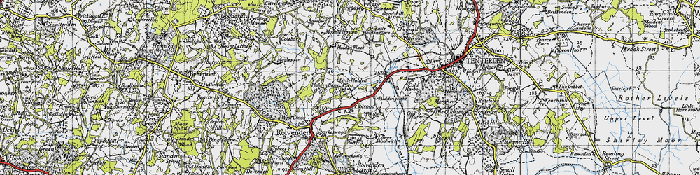 Old map of Strood in 1940