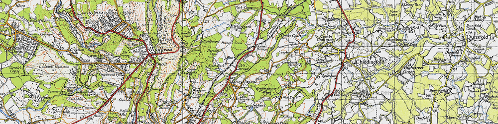 Old map of Stroud in 1940