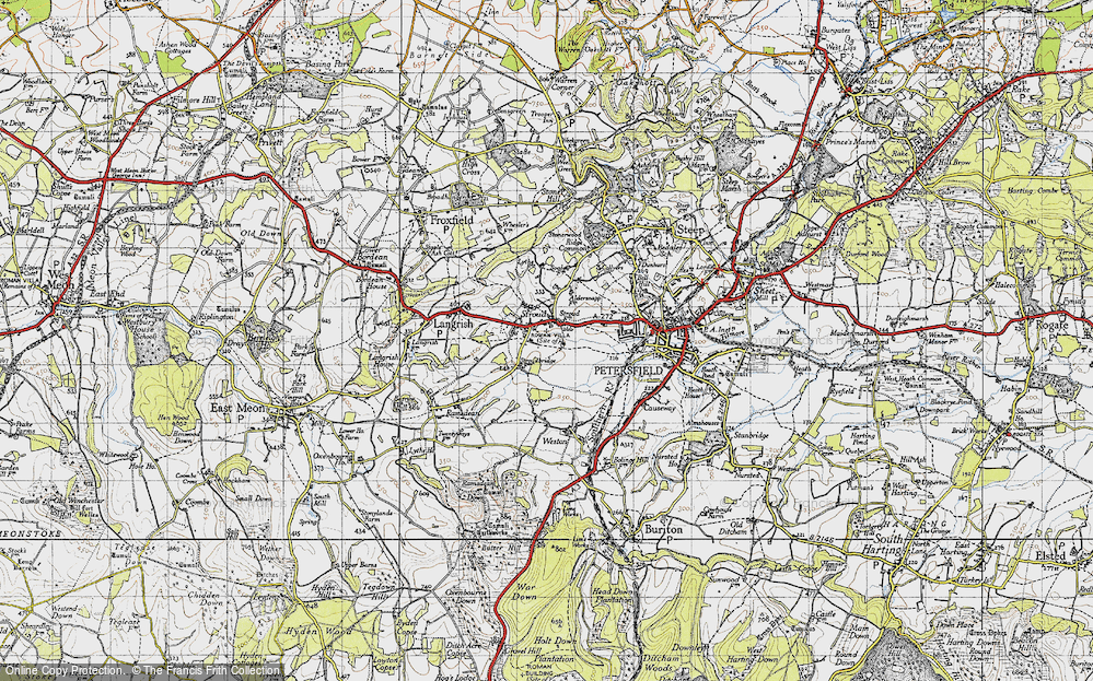 Old Map of Stroud, 1945 in 1945