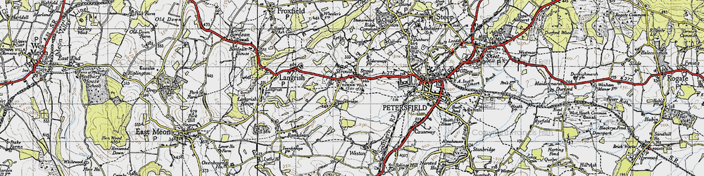 Old map of Stroud in 1945