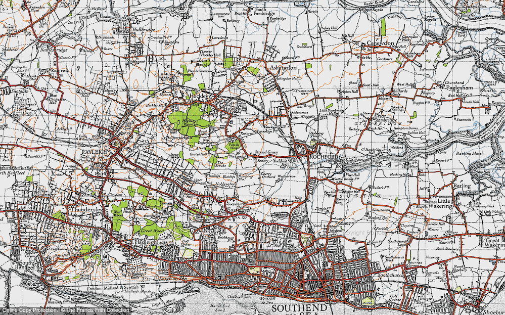 Old Map of Stroud Green, 1945 in 1945