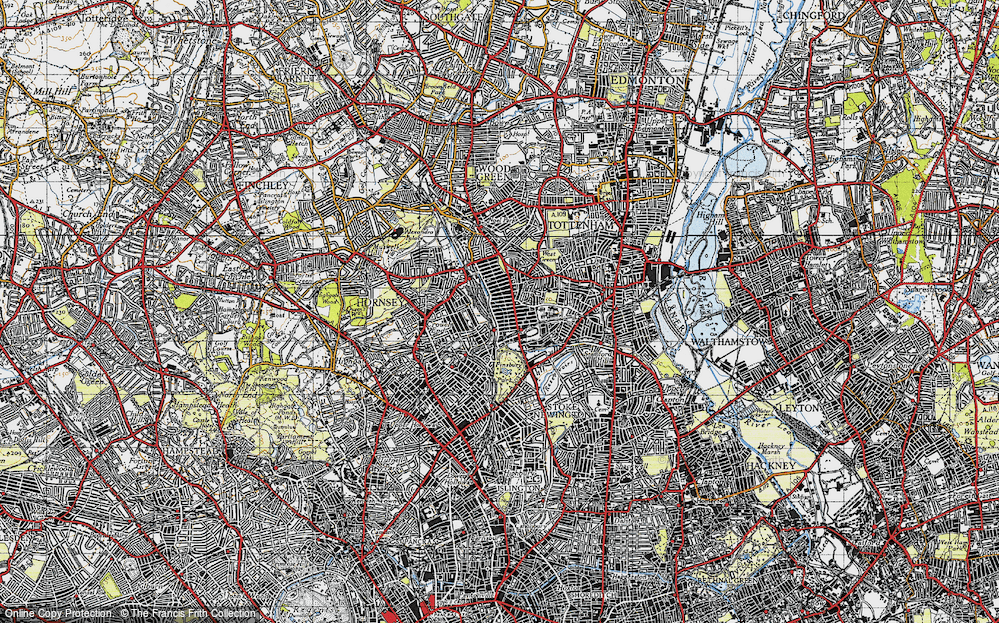 Old Map of Stroud Green, 1946 in 1946