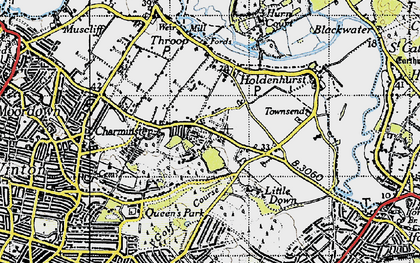 Old map of Strouden in 1940
