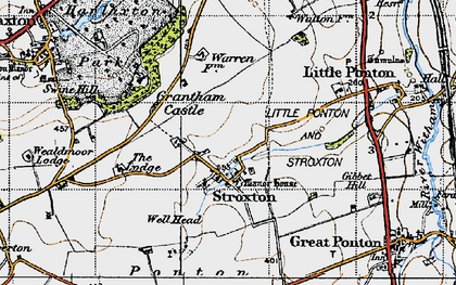 Old map of Manor Ho, The in 1946