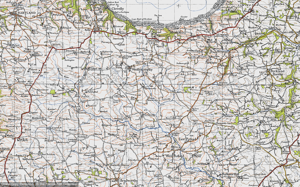Old Map of Stroxworthy, 1946 in 1946