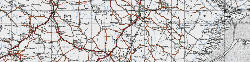 Old map of Strugg's Hill in 1946