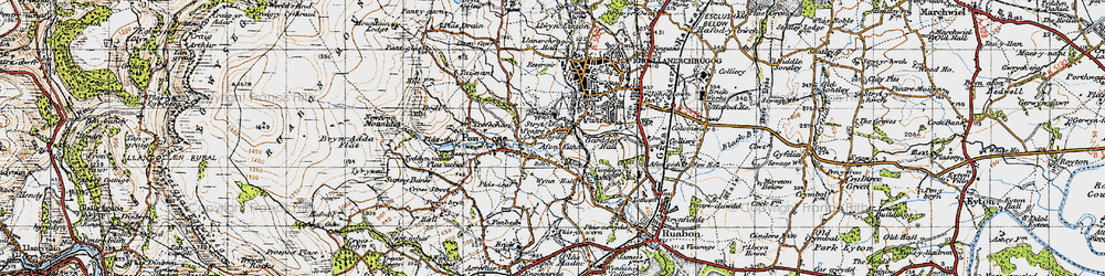 Old map of Stryt-issa in 1947