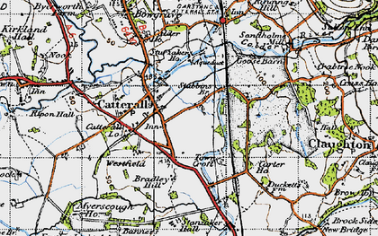 Old map of Stubbins in 1947