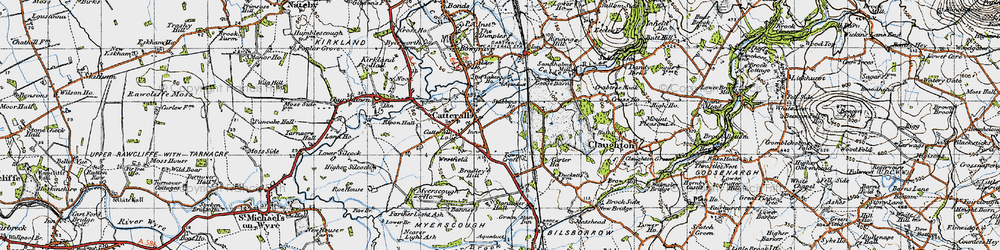 Old map of Bradley Hill in 1947