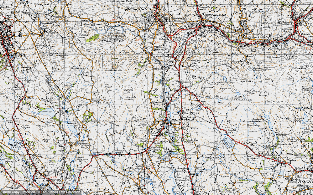 Old Map of Stubbins, 1947 in 1947