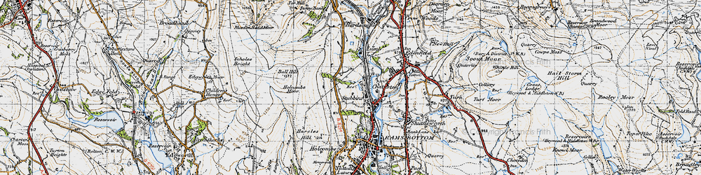Old map of Stubbins in 1947