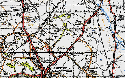 Old map of Bryn Hall in 1947