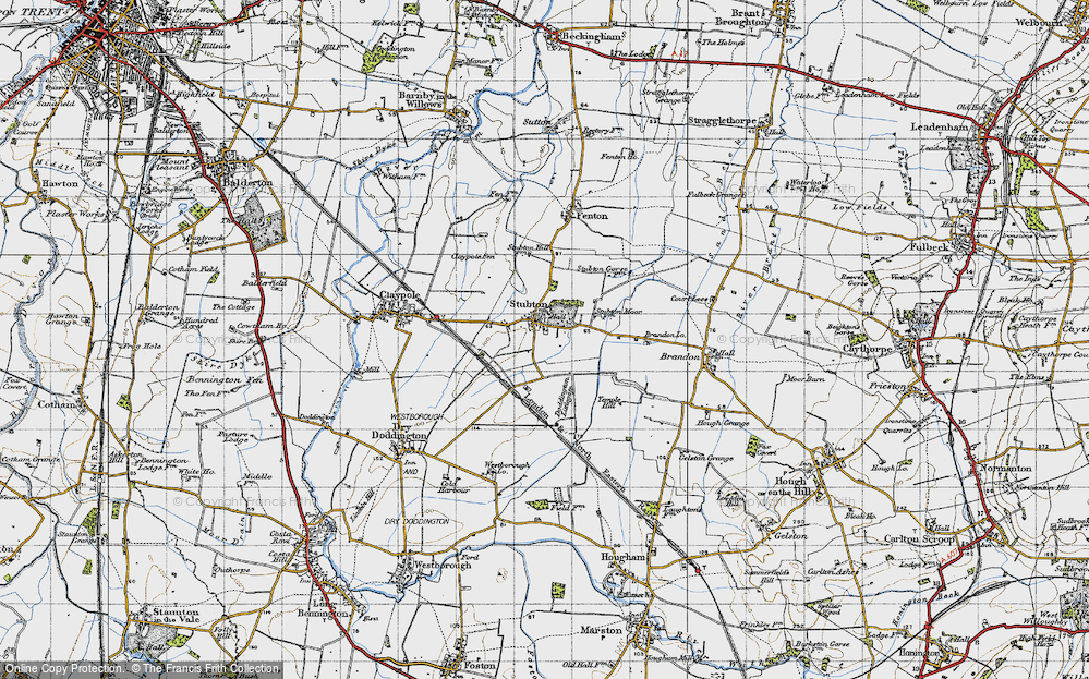 Old Map of Stubton, 1946 in 1946