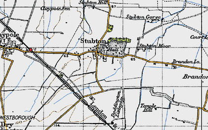 Old map of Stubton in 1946