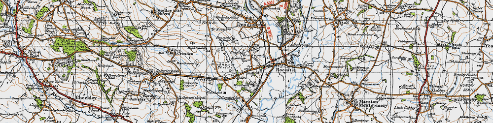Old map of Stubwood in 1946