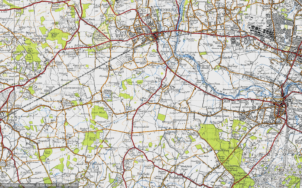 Old Map of Stud Green, 1947 in 1947